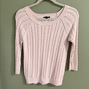 American Eagle Outfitters Soft Pink Knit Sweater